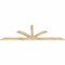 Ekena Millwork Richland Rough Sawn Timber Gable Bracket, Douglas Fir, 96"W x 32"H x 2"D x 4"F, 8/12 Pitch GBW096X32X0204RIC00RDF - alternate 5